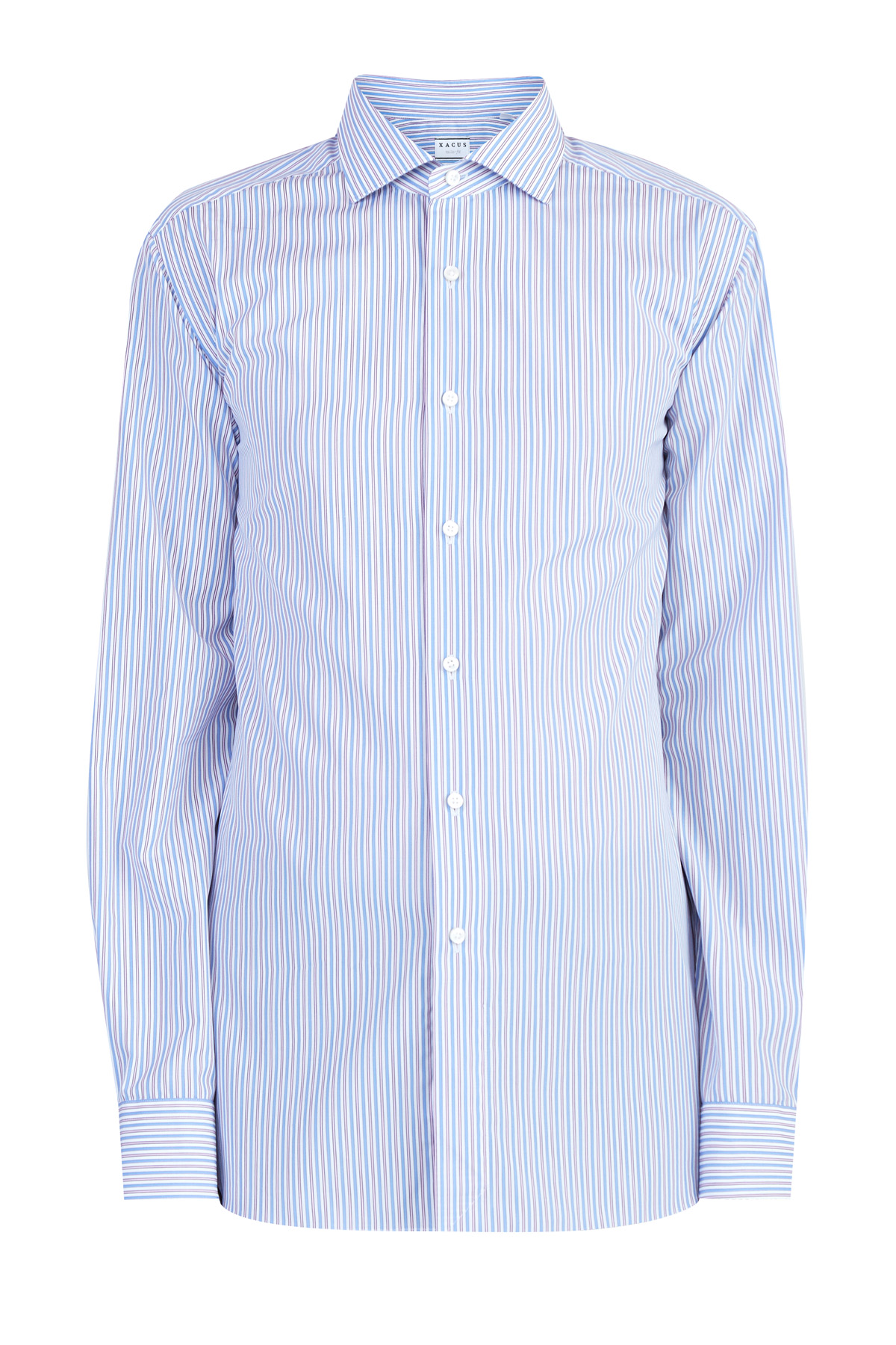 Хлопковая рубашка в полоску из мягкой ткани Supercotone XACUS, цвет голубой, размер 48;50;56;52;52 - фото 1
